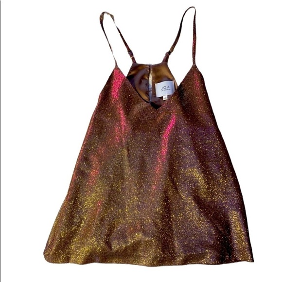 🔥🔥J.O.A. Just One Answer iridescent sparkly top - Picture 1 of 5